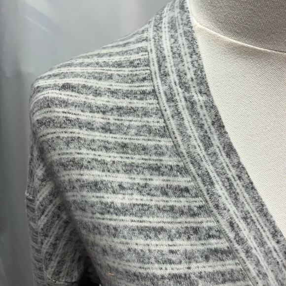 Lou & Grey‎ V-Neck Striped Sweater Dress Womens Small Tunic Casual Soft Relaxed - Picture 9 of 16